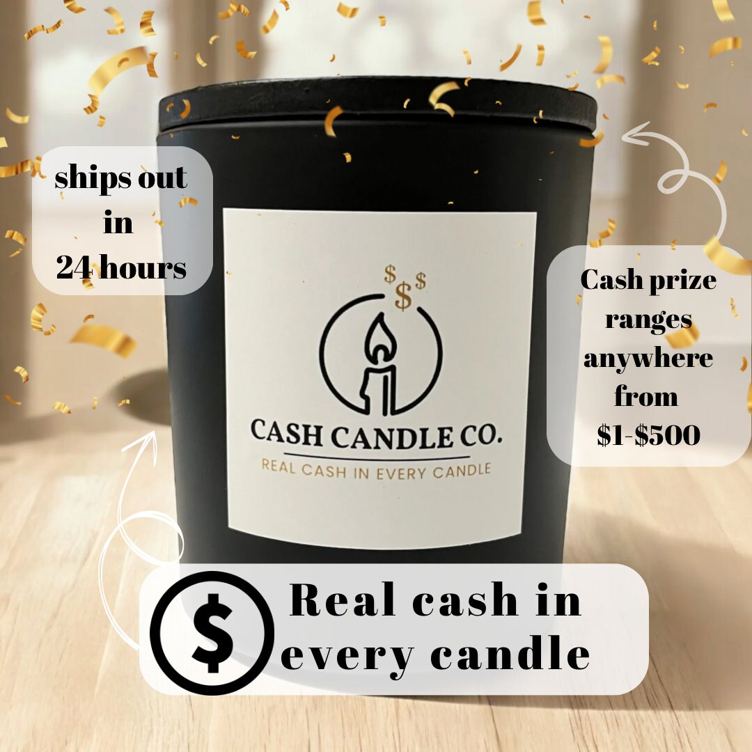 Cash Prize Candle – Win $1 to $500! - Creamy Vanilla