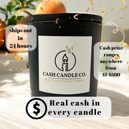 Cash Prize Candle – Win $1 to $500! - Peach