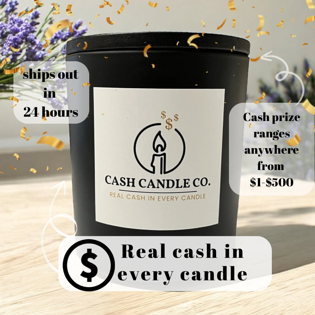 Cash Prize Candle – Win $1 to $500! - Lavendar
